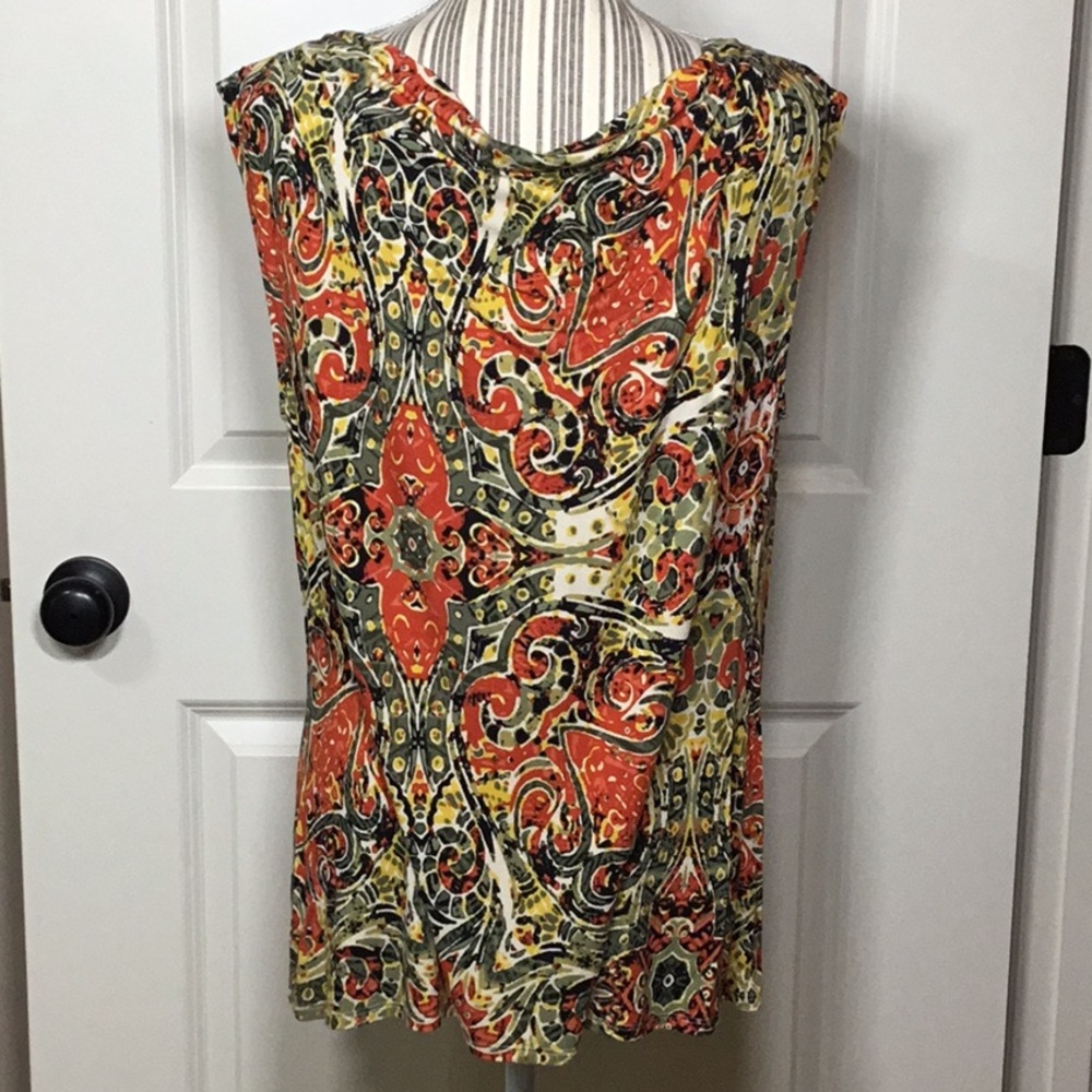 Cato Sleeveless Drape Neck Top - 14/16W - Picture 4 of 7